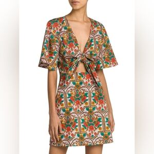 La DoubleJ Floral cutout mini dress NWT